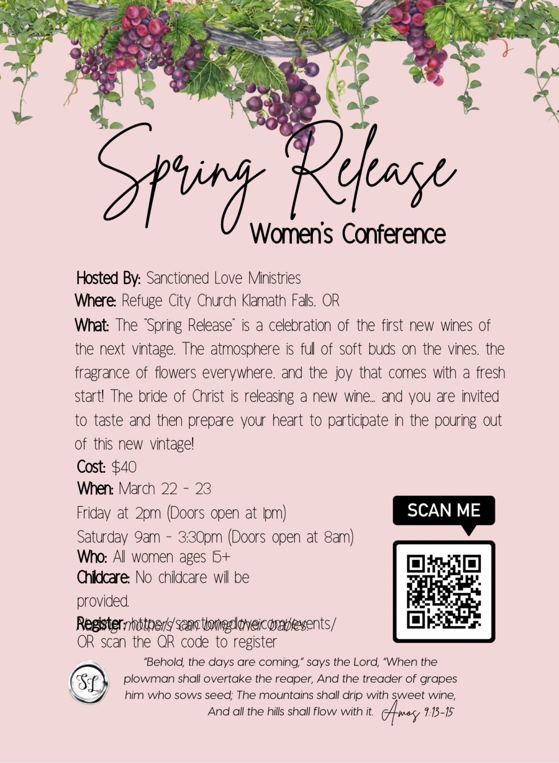 Spring Release Women's Conference 2024 Sanctioned Love