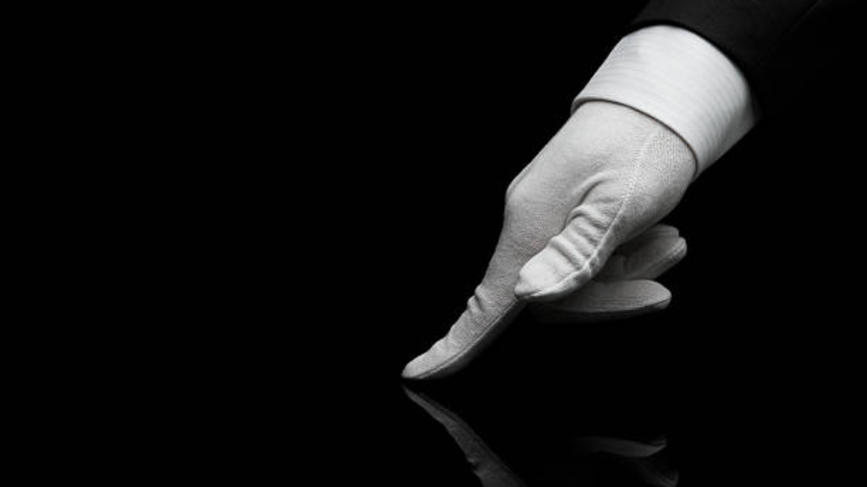 Human finger checking the quality